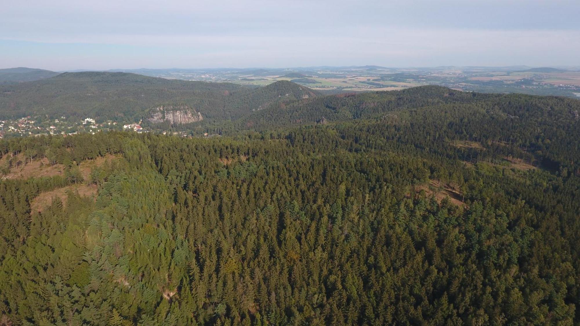 Pension Jeschkenblick Luftkurort Luckendorf Bagian luar foto